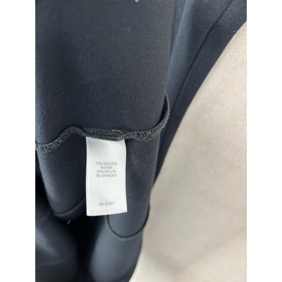 J. Jill Dress Petite Small Black Ponte Sleeveless Knee Length Knit Tank - Picture 3 of 7